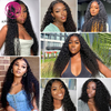 Wholesale High Quality 30 Inch 13x4 Human Hair Wig Transparent Swiss Lace Deep Wave Glueless Lace Frontal Hair Wigs