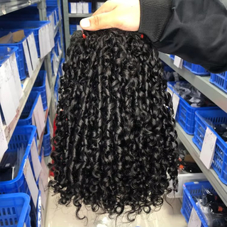 Raw Virgin Burmese Curly Hair Bundles Vietnamese Hair, Burmese Pixie Curly Human Hair Extension for Black Women