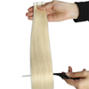 Angelbella Vendor Wholesale Blonde Tape in Extensions Real Human Hair Invisible Hair Extensions Tape ins Platinum Blonde PU Skin Weft Tape in Hair Extensions Real Hair for Women 8-32 Inch