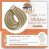 Angelbella Tape in Hair Extensions Real Human Hair 22Inch Color 16 Highlighted 22 Blonde Hair Extensions Tape in 100Gram Pu Tape ins Human Hair Seamless Skin Weft Extension Natural Hair