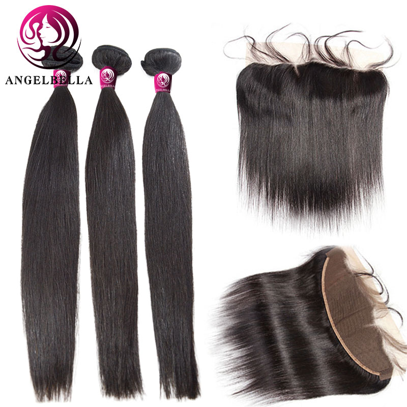 Brazilian Straight Hair Bundles with Frontal Wholesale Human Hair Bundles with Frontal Cheap