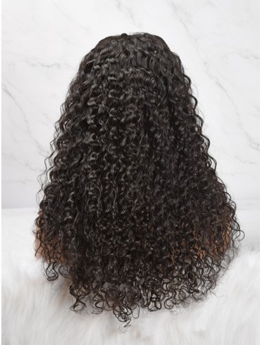 Brazilian Deep Curly Lace Front Human Hair Wigs with Baby Hair A Lace Front Wigs