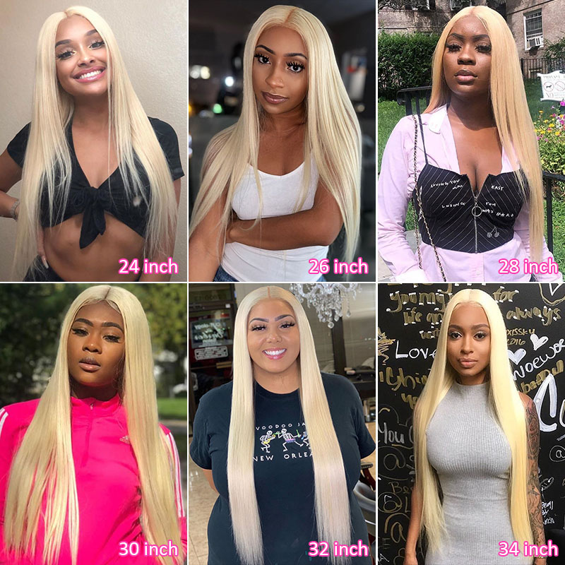 Straight 613 Blonde Human Hair Bundles