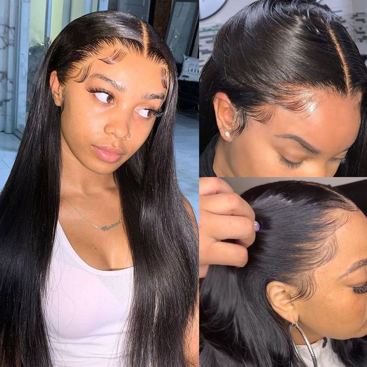 13*4 Lace Front Wig Straight Human Hair For Women 