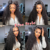13x4 LACE FRONT WIG DEEP CURLY 150% DENSITY PRE-PLUCKED