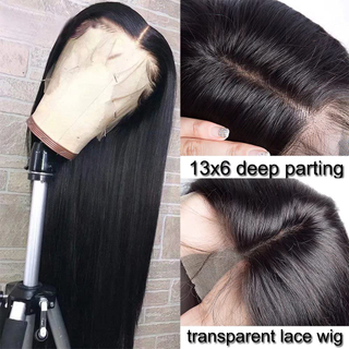 Straight Lace Front Wigs Human Hair 13x6 HD Lace Closure Wigs For Black Women