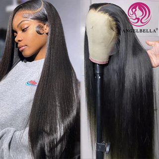 AngelBella Queen Doner Virgin Hair 13X4 Straight Wig Raw Cuticle Aligned Human Hair Original Vietnamese Wig Human Hair Hd Lace Wigs