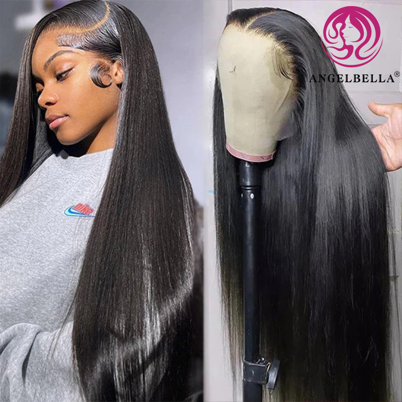 AngelBella Queen Doner Virgin Hair 13X4 Straight Wig Raw Cuticle Aligned Human Hair Original Vietnamese Wig Human Hair Hd Lace Wigs