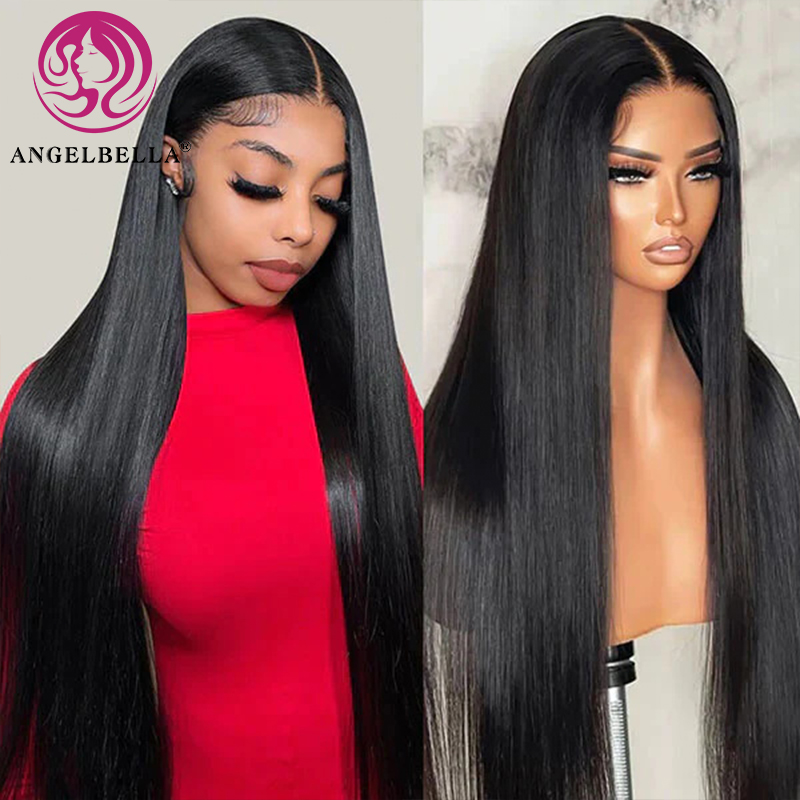 AngelBella Queen Doner Virgin Hair Real 100% Raw Vietnamese Glueless Wigs Human Hair HD Lace Front Lace Wig