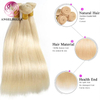 AngelBella Glory Virgin Hair 613 Brazilian Raw Human Hair Straight Blonde Bundles 