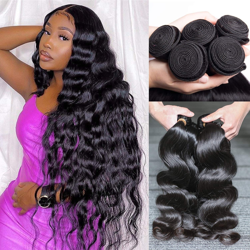 AngelBella Wholesale 30 Inch 100% Remy Human Hair Vendor Brazilian Bundles Body Wave Bundles Human Hair Extensions