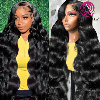 Wholesale 30 Inch Natural Color 220 Density Virgin Human Hair Lace Frontal Wigs 13x4 Body Wave HD Lace Front Wig for Black Women