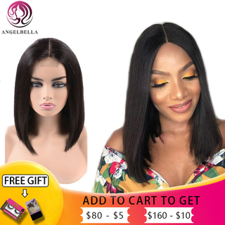 Wholesale 2x6 Lace Closure Wig 180 Density Natural Black 100% Remy Hair Closure Wigs