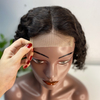 Deep Wave Lace Closure Wig Human Hair Bob Wigs for Black Women
