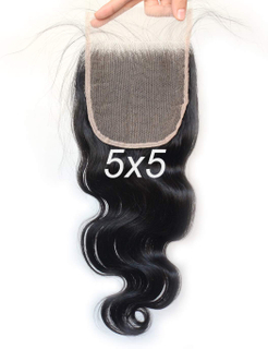 2022 Transparent Lace 5x5 Lace Closure Body Wave with Baby Hair Bleached Knots Hairpieces