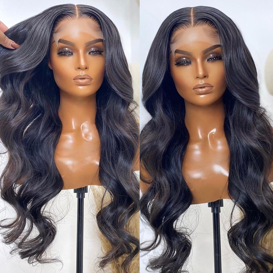 Pre Plucked 4X4 Invisible Lace Closure Wigs Human Hair