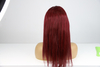 Burgundy Hair Color Lace Front Wig Red Long Straight 99J