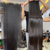 Straight 30 32inch Lace Frontal with Human Hair Bundles Wholesale