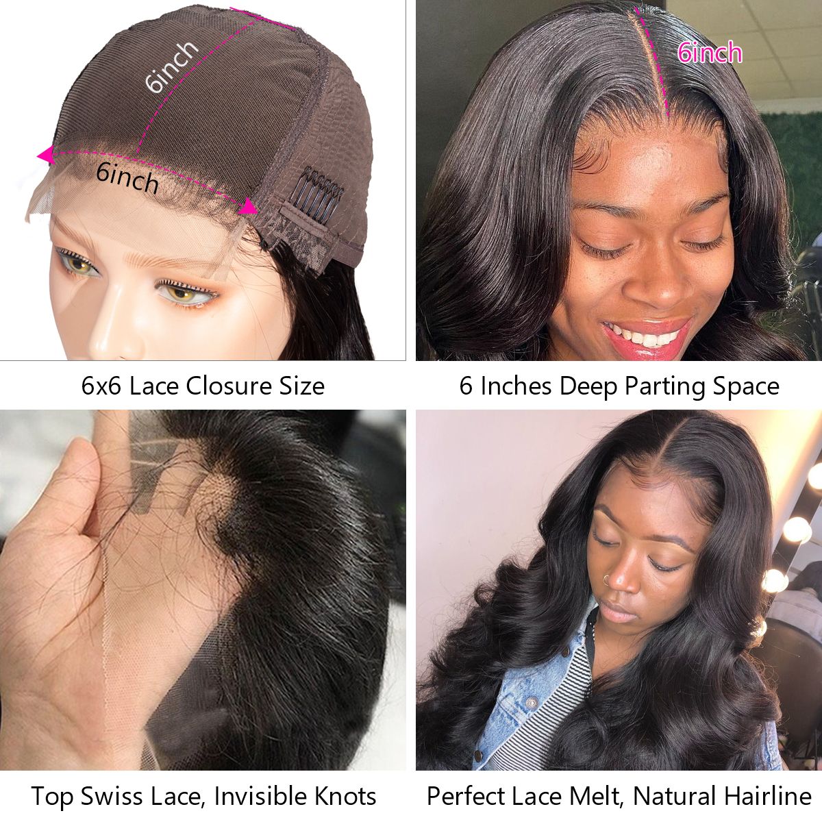 Outre 13x4 Lace Frontal Knotless Triangle Part Body Wave Lace Front Wig