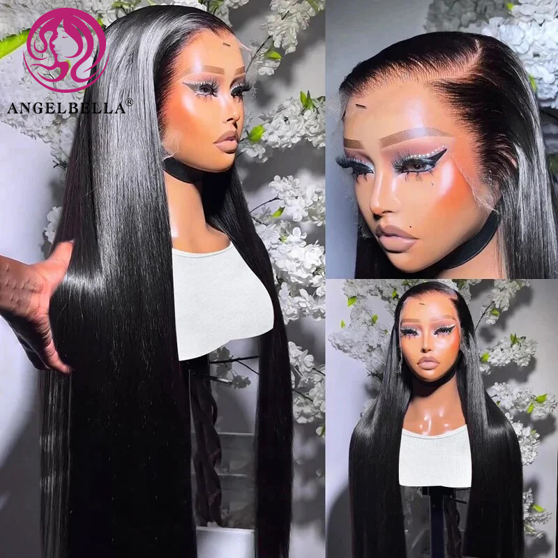 AngelBella Queen Doner Virgin Hair Raw Cuticle Aligned Virgin Raw Indian Hair HD Lace Human Wig