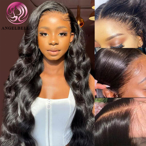 AngelBella Glory Virgin Hair 13X4 Transparent Lace Frontal Body Wave Human Hair HD Lace Front Wigs