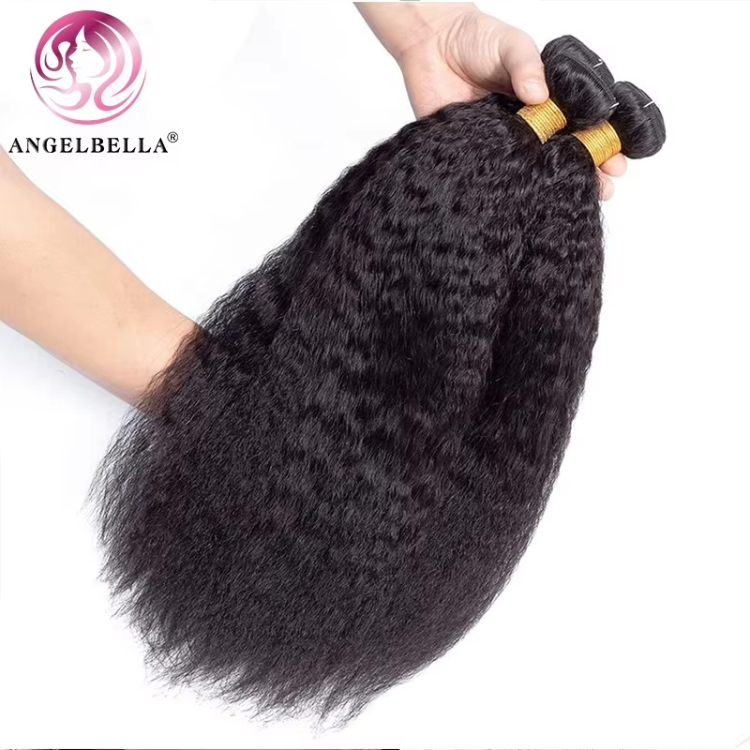 Angelbella Grade 10a Brazilian Hair Bundles Raw Indian Hair Bundle Unprocessed Raw Hair Kinky Straight Bundle