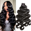 AngelBella Wholesale Indian Virgin Human Hair Extensions Weaves Bundles Double Drawn Body Wave Human Hair Bundles for Black Women