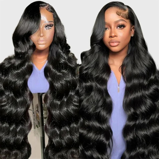 Wholesale Brazilian Hair Vendors Glueless 180% Density 13x4 Human Hair Lace Frontal Wigs Transparent Body Wave Lace Front Wig