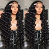 AngelBella Wholesale Brazilian Lace Front Wigs 180% Density Transparent Loose Wave Human Hair Wig for Women