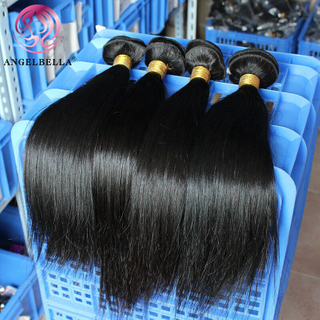 Angelbella Factory Wholesale Natural Color Vietnamese Hair Bundles Vendors Private Label Double Drawn Straight Virgin Human Hair Bundles