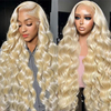  Angelbella High Quality 180% Density 30 Inch Glueless Body Wave Lace Front Wig Vendors 613 Blonde Human Hair Wigs for Black Women