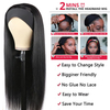 Straight Hair Headband Wig Brazilian Human Hair Headband Wigs For Black Women 