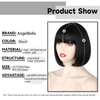 Full Machine Straight Bob Wigs with Bang for Women 8 10 12 14 16 Inch