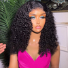 Deep Wave Wig Remy Hair Part Lace Wig Pre Plucked Human Hair Lace Part Wiigs