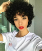 Cheap Human Hair Wigs With Bang for Black Women