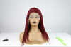 Burgundy Hair Color Lace Front Wig Red Long Straight 99J