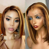 AngelBella DD Diamond Hair 200% Density 13X4 Full Lace Frontal Short Bob Human Hair Wig