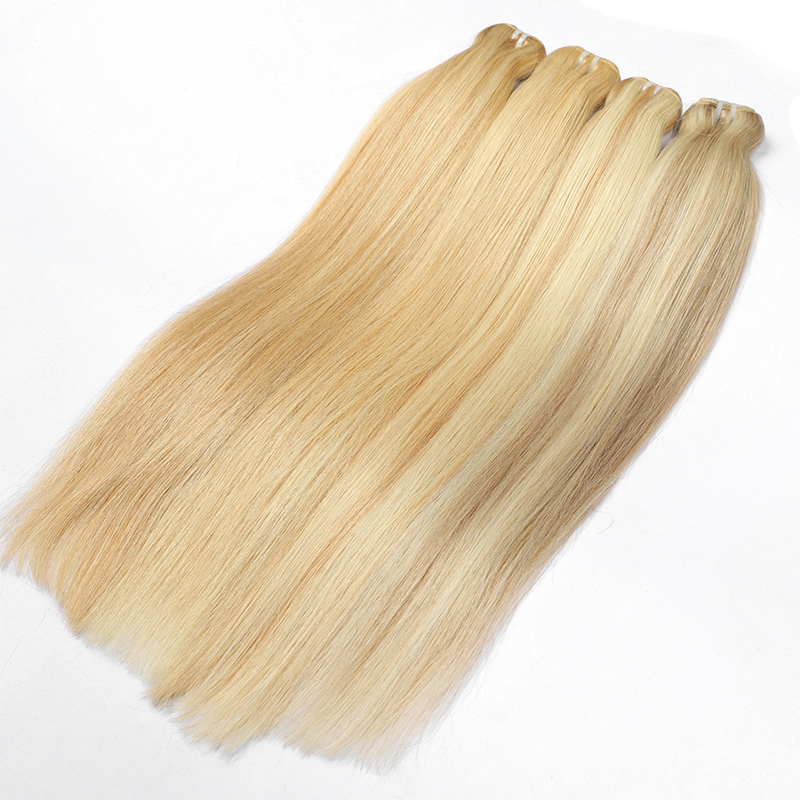 Bone Straight Quality Dyed Natural Style Tied Weft Cuticle Wholesale 100% Raw Virgin Hair Hand Tied Weft Cuticle Aligned