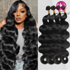 AngelBella Wholesale Indian Virgin Human Hair Weave Extensions Vendors Body Wave Double Drawn Body Wave Hair Bundles
