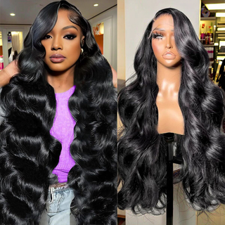 AngelBella Wholesale Brazilian Lace Front Wigs 13x4 180% Density Transparent Loose Wave Human Hair Wig for Women