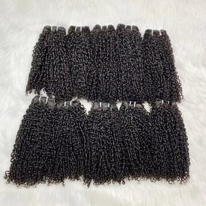 Wholesale Raw Burmese Curl Cabelos Human Hair Unprocessed Pixie Curl Vietnamese Human Hair Burmese Curly Hair Bundles Vendors