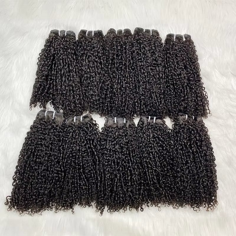 Wholesale Raw Burmese Curl Cabelos Human Hair Unprocessed Pixie Curl Vietnamese Human Hair Burmese Curly Hair Bundles Vendors