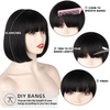 Full Machine Straight Bob Wigs with Bang for Women 8 10 12 14 16 Inch