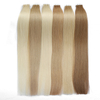Angelbella Vendor Wholesale Blonde Tape in Extensions Real Human Hair Invisible Hair Extensions Tape ins Platinum Blonde PU Skin Weft Tape in Hair Extensions Real Hair for Women 8-32 Inch