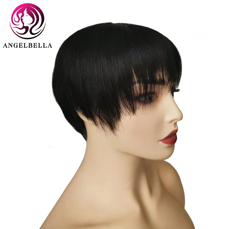 New Arrive 2020 Short Human Hair Wigs Full Machine Made Wig Wholesale 