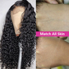 Middle Part Honey Blonde Deep Wave Human Hair with Frontal Wig