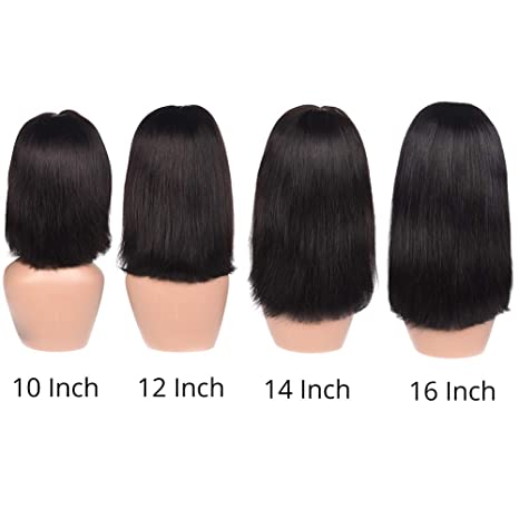 Brazilian Human Hair Glueless Bob Wig For Black Women Cheap Natural Wig