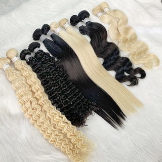 Brazilian Virgin Straight Hair Bundles 14 16 18 20 Inch 100% Unprocessed Human Hair Bundles Straight Hair Extensions