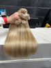 Angelbella 2022 #16/60 Beige Blonde/Blonde Nano Tip Human Hair Bundles Custom Color