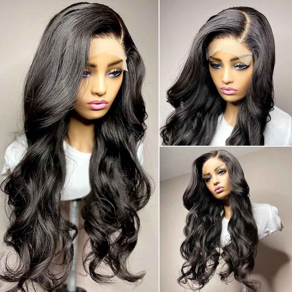 13X6 Brazilian Body Wave Human Hair Lace Front Wigs Near Me